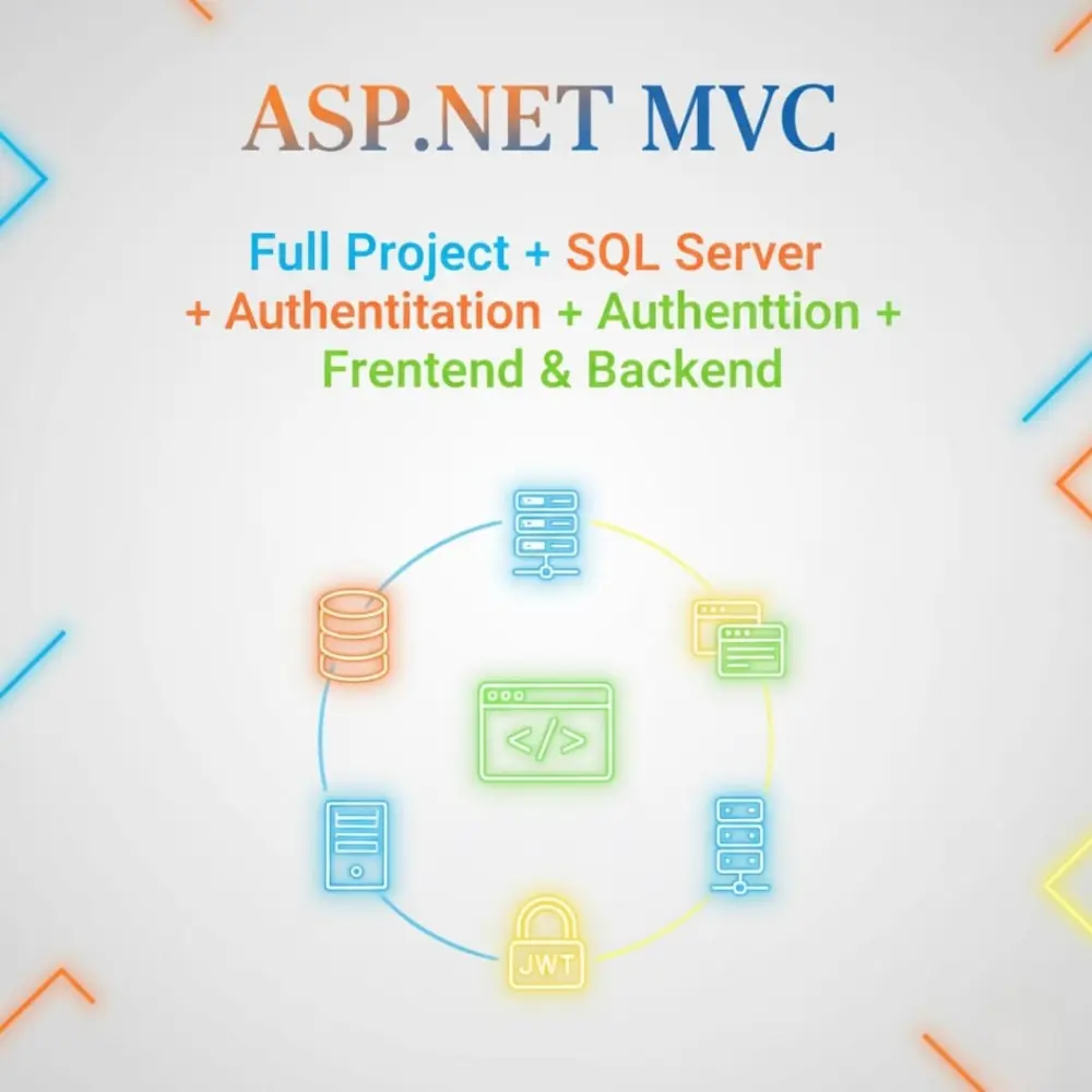 تطوير مشروع ASP.NET MVC متكامل: Frontend + Backend + قاعدة بيانات + Authentication