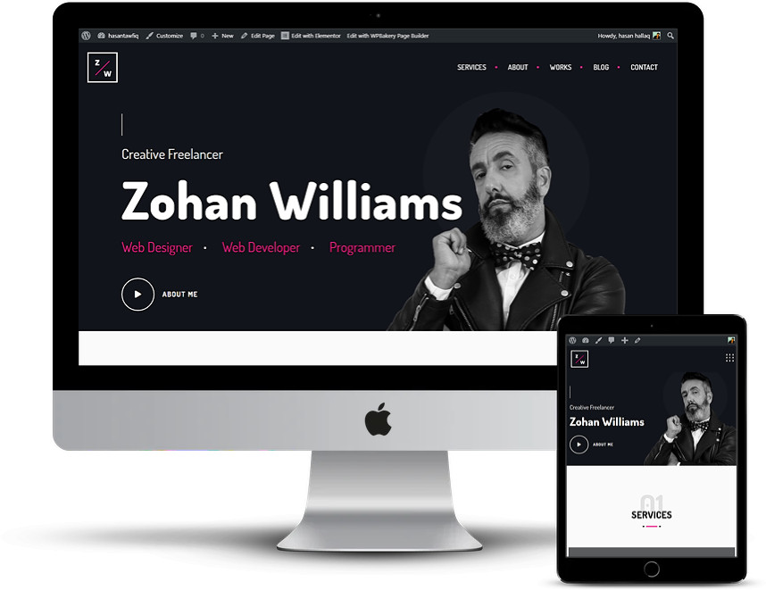 تصميم موقع ووردبريس