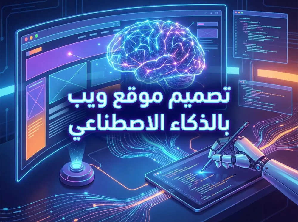 تصميم موقع ويب بالذكاء الاصطناعي