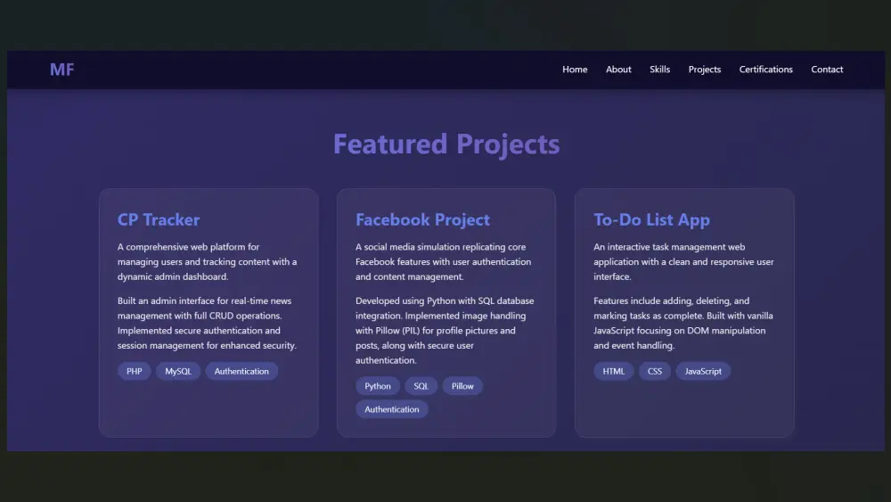 تنفيذ بورتفوليو احترافي بـ HTML/CSS/JS وتسليم الملفات الجاهزة