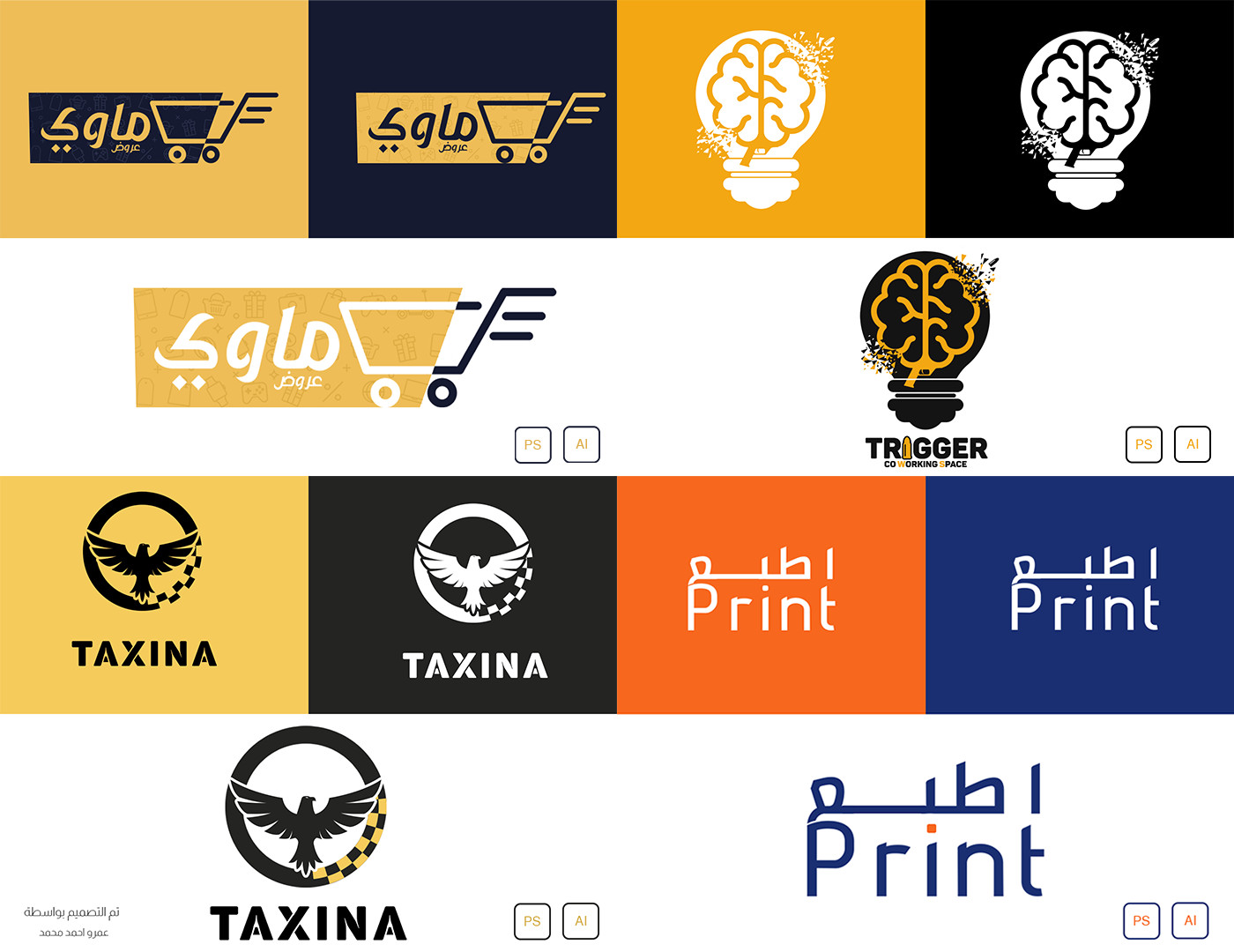 تصميم شعار احترافي لشركة او تطبيق او موقع