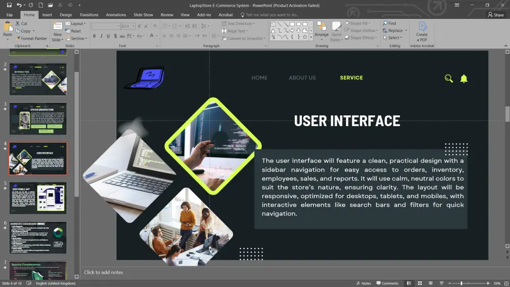 تصميم برزنتيشن احترافي PowerPoint أو Canva بشكل جذاب ومنظم مكون من 15 slide