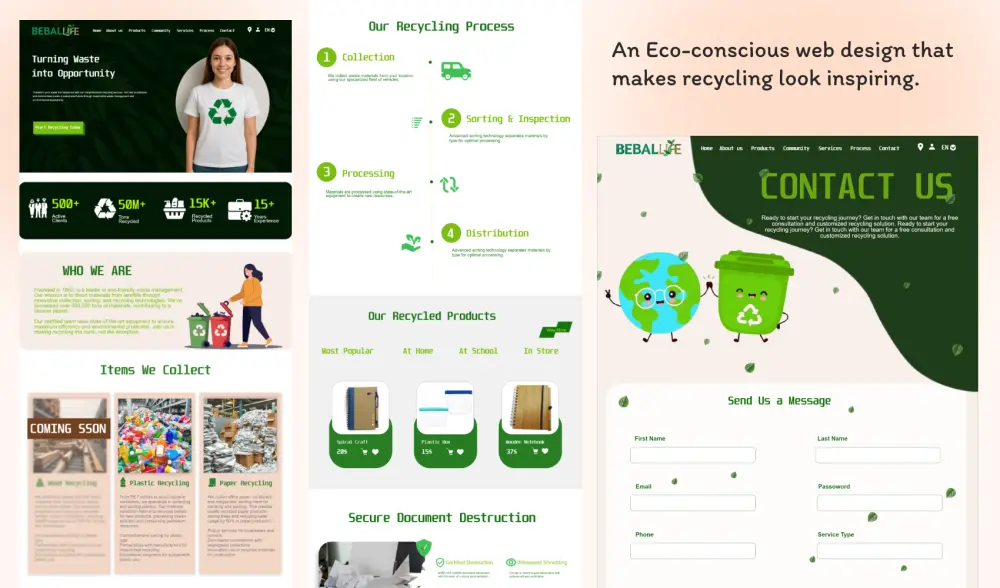 تصميم واجهة مستخدم احترافية لموقعك