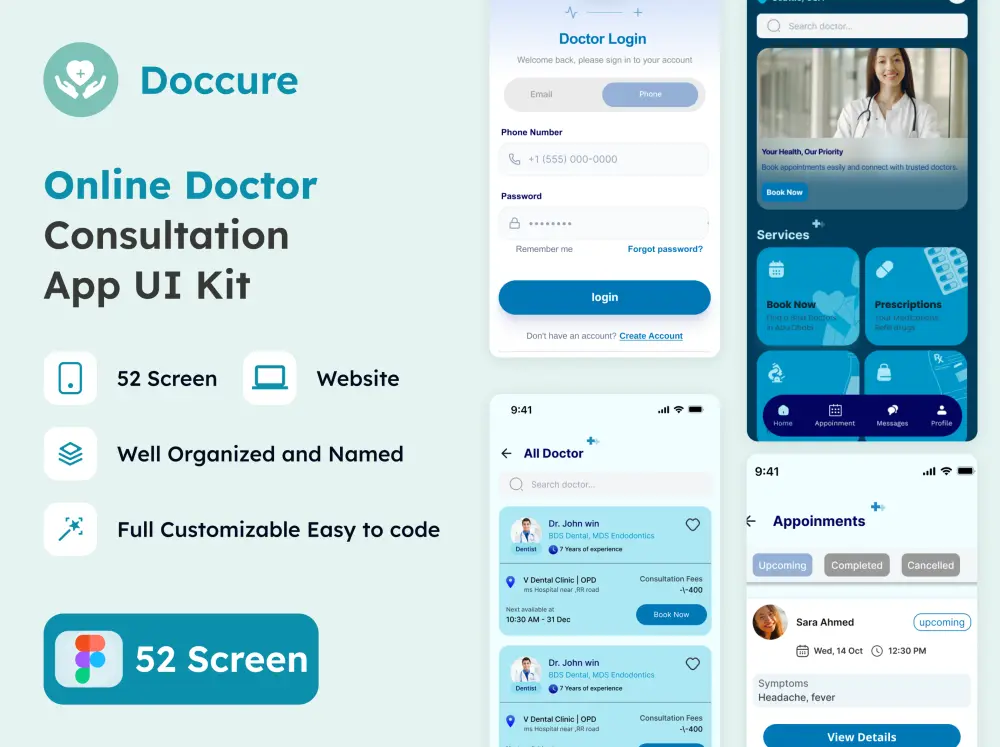تصميم APP Medical Clinic