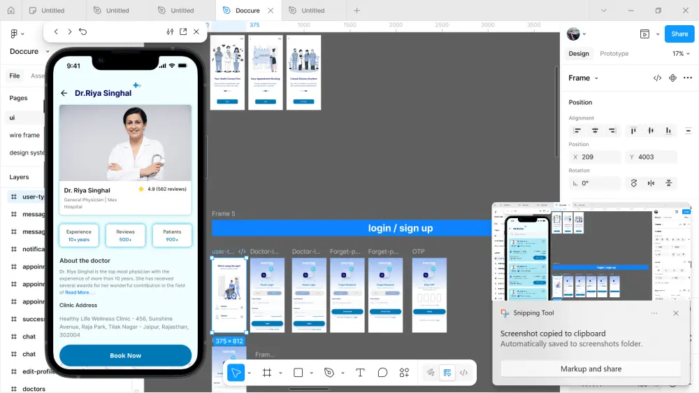 تصميم APP Medical Clinic