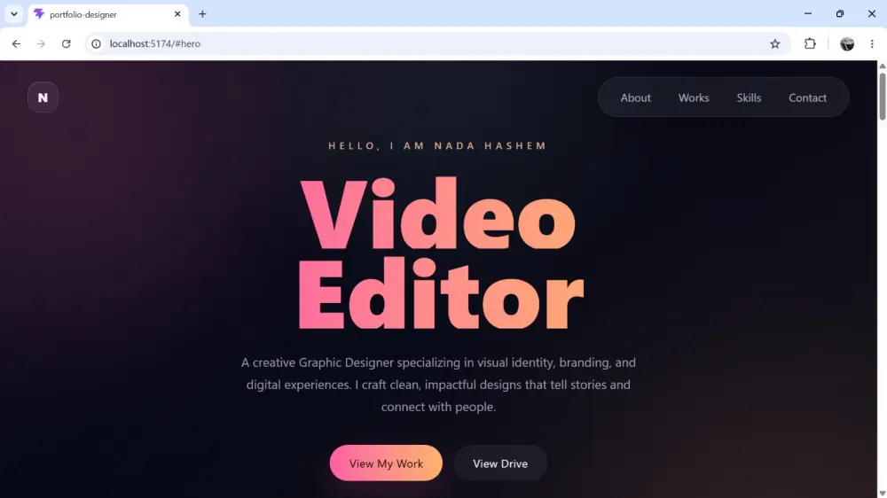 سأقوم بتصميم وتطوير موقع Portfolio احترافي يعرض أعمالك وخبراتك بشكل عصري ومتجاوب مع جميع الأجهزة، ليساعدك على جذب العملاء أو التقديم علي الوظائف