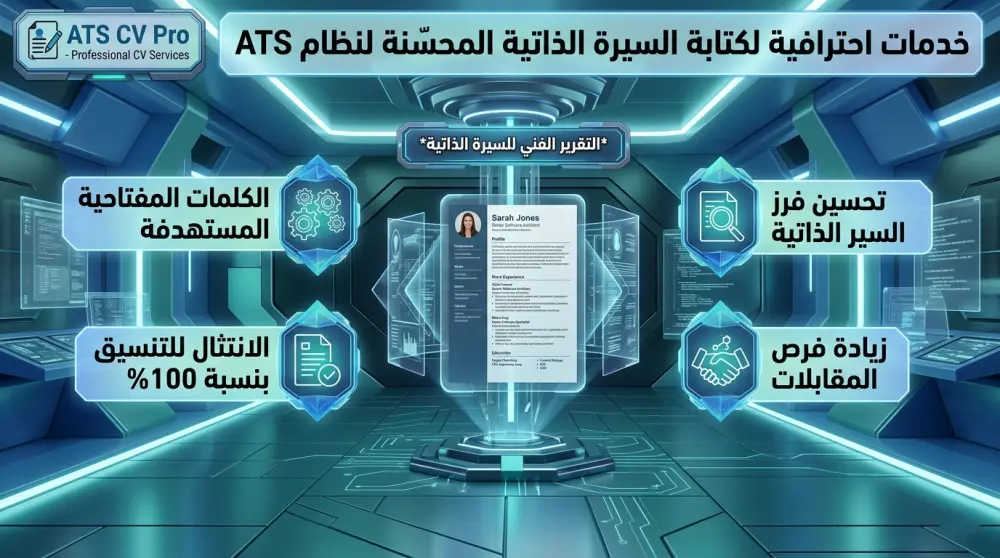 كتابة وتصميم سيرة ذاتية احترافية (CV) متوافقة مع أنظمة الفرز الآلي ATS