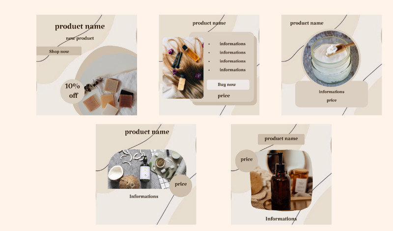 تصميم بوست انستقرام لدعاية المنتجات