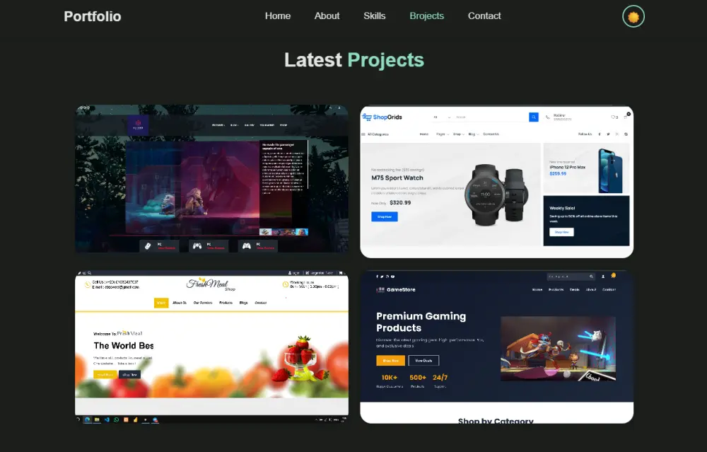 انشاء بورتفوليو احترافي
