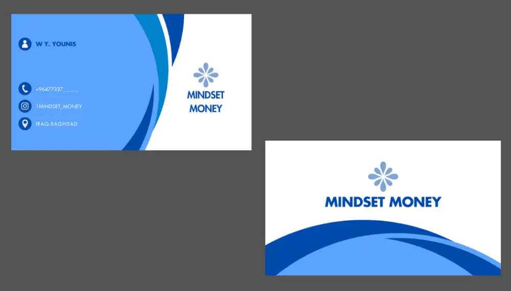 تصميم بزنس كارد أنيق وعصري بجودة عالية