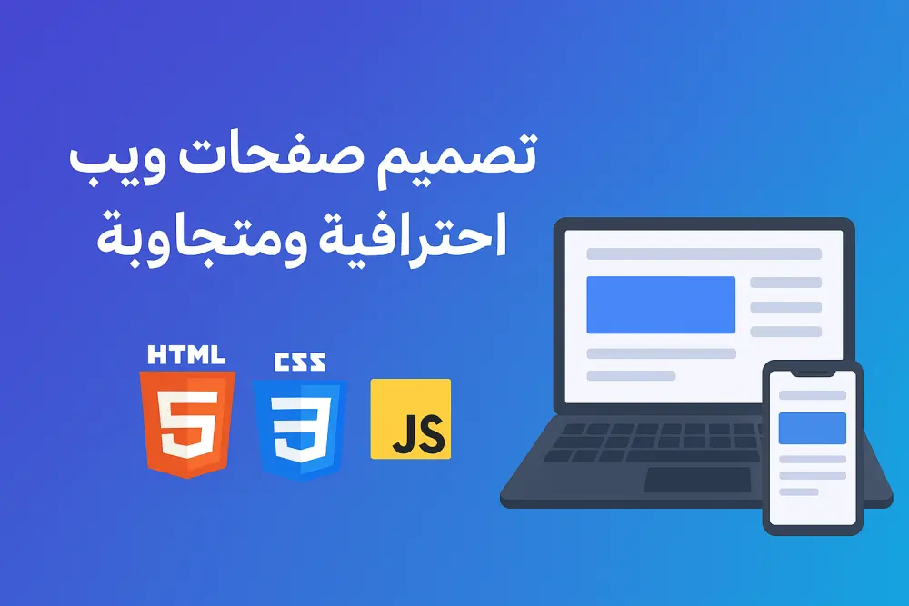 تصميم صفحات ويب احترافية ومتجاوبة بسرعة وجودة عالية