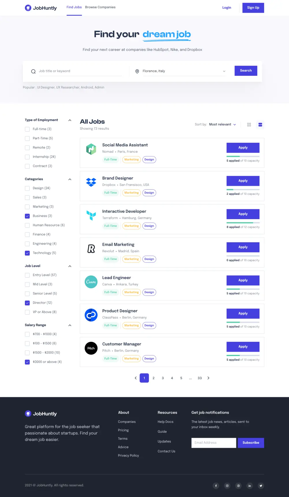إنشاء موقع توظيف احترافي شبيه بموقع Wuzzef