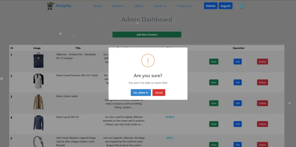 تصميم موقع تسوق كامل Shopping واداره المنتجات