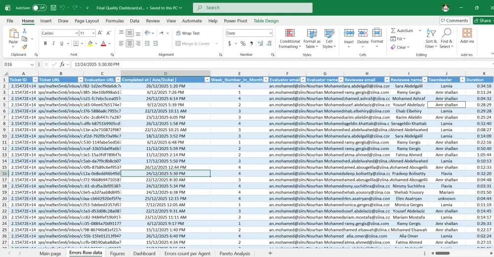 معالجة وتنظيف البيانات باستخدام Excel وPython لجعلها دقيقة وجاهزة