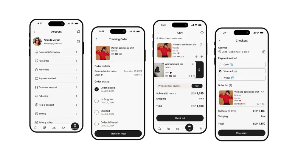 تصميم واجهه و تجربة المستخدم احترافية لتطبيقات الموبايل او الويبUI/UX Design
