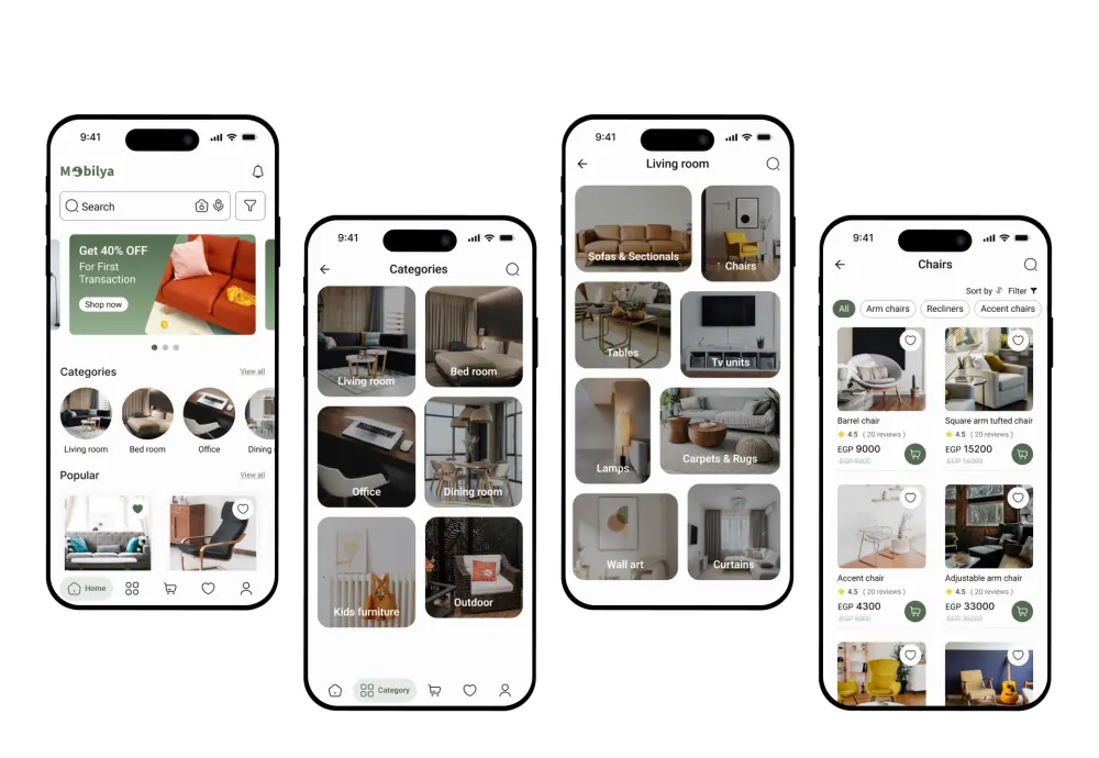 تصميم واجهه و تجربة المستخدم احترافية لتطبيقات الموبايل او الويبUI/UX Design