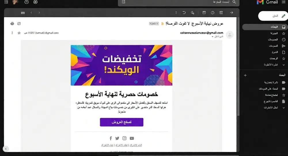 تصميم قوالب بريد إلكتروني (HTML Email Templates)