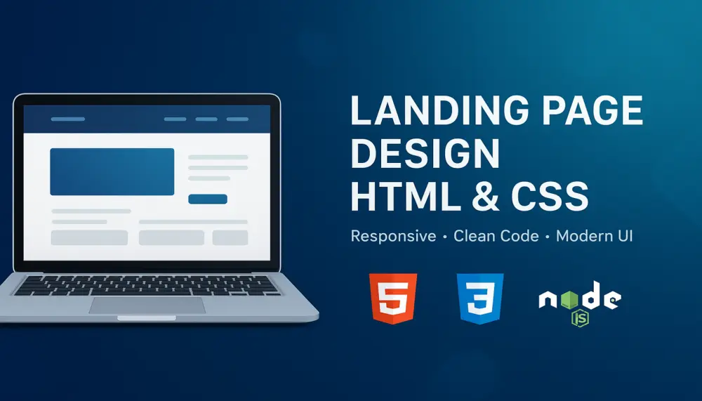 تصميم صفحة هبوط LandingPage لمتجرك او شركتك بشكل جذاب