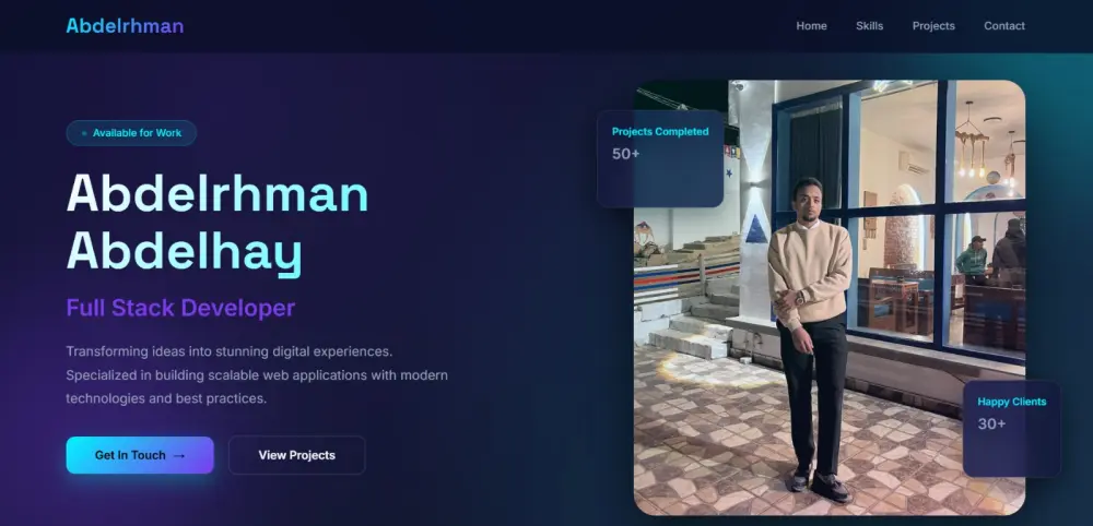 تصميم portfolio احترافي بتقنيات حديثة لعرض مهاراتك بشكل مميز