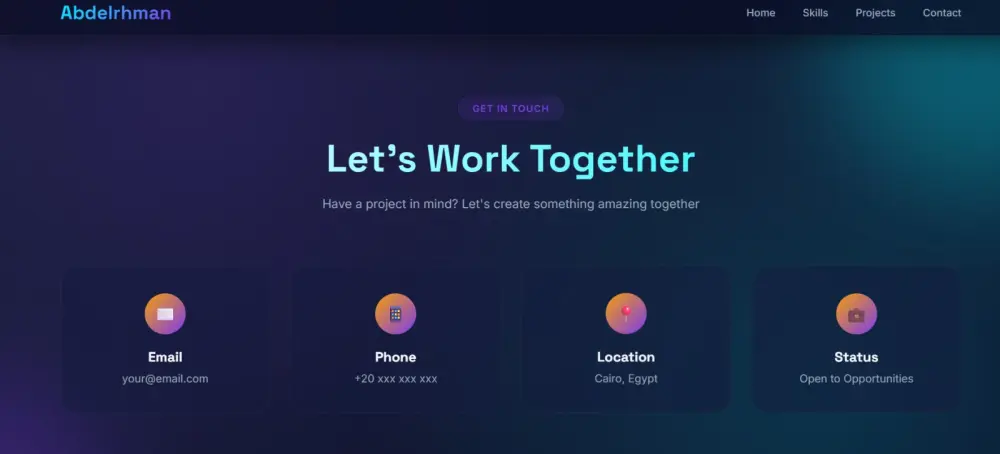 تصميم portfolio احترافي بتقنيات حديثة لعرض مهاراتك بشكل مميز