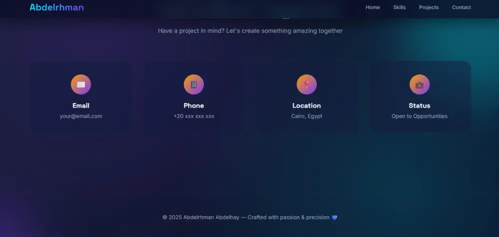 تصميم portfolio احترافي بتقنيات حديثة لعرض مهاراتك بشكل مميز
