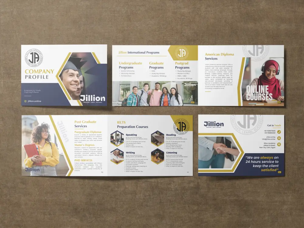 تصميم Company Profile احترافي