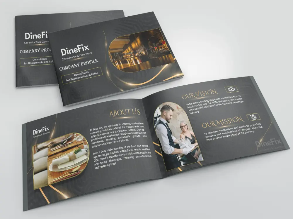 تصميم Company Profile احترافي