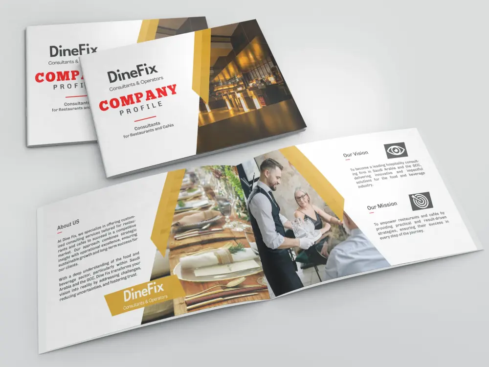 تصميم Company Profile احترافي