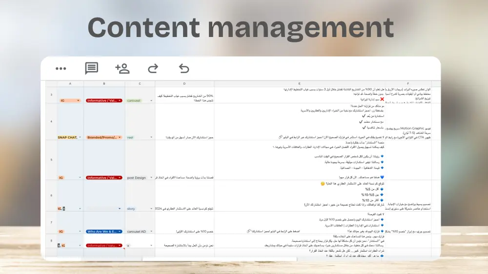 إدارة احترافية لصفحات السوشيال ميديا باحترافية وتنظيم مستمر
