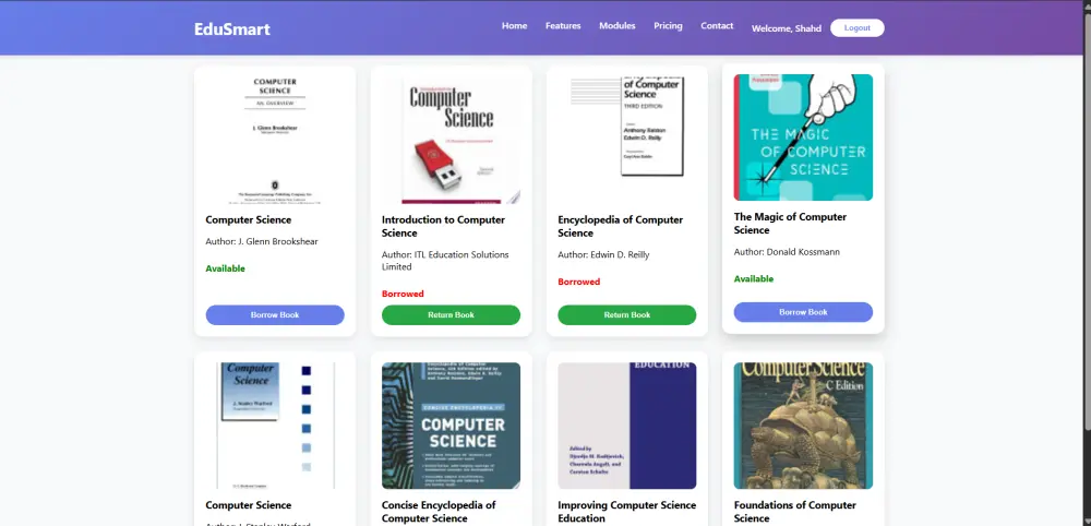تصميم وتنفيذ منصة تعليمية ذكية وإدارة امتحانات باستخدام HTML وCSS وJavaScript
