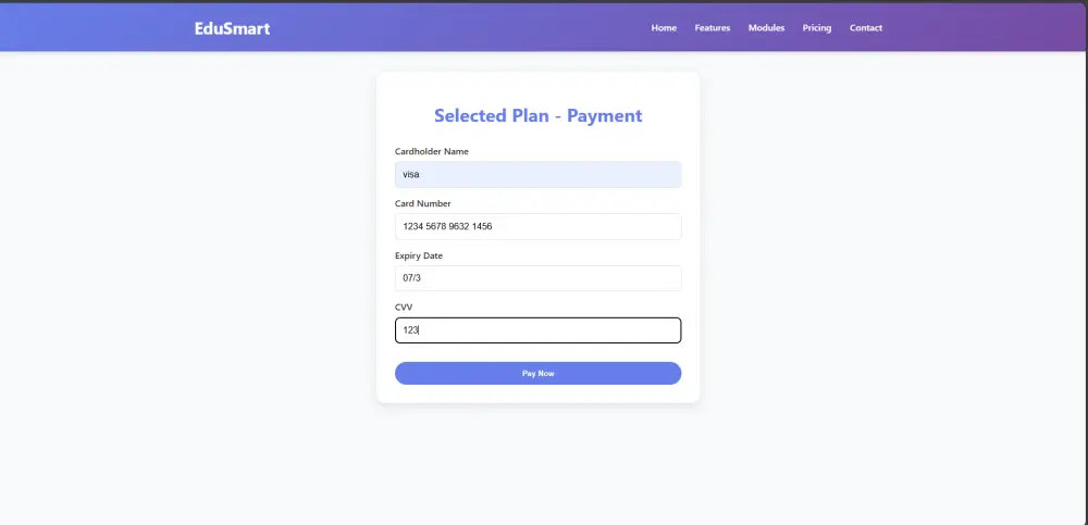 تصميم وتنفيذ منصة تعليمية ذكية وإدارة امتحانات باستخدام HTML وCSS وJavaScript