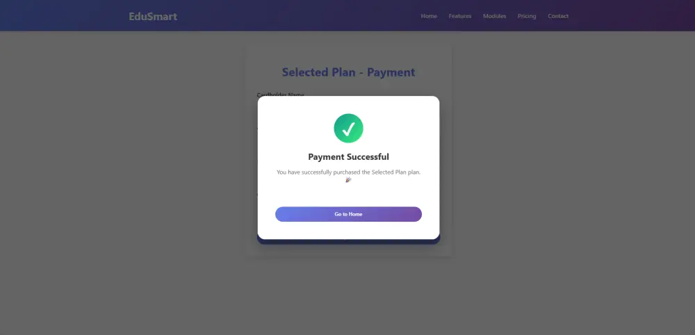 تصميم وتنفيذ منصة تعليمية ذكية وإدارة امتحانات باستخدام HTML وCSS وJavaScript