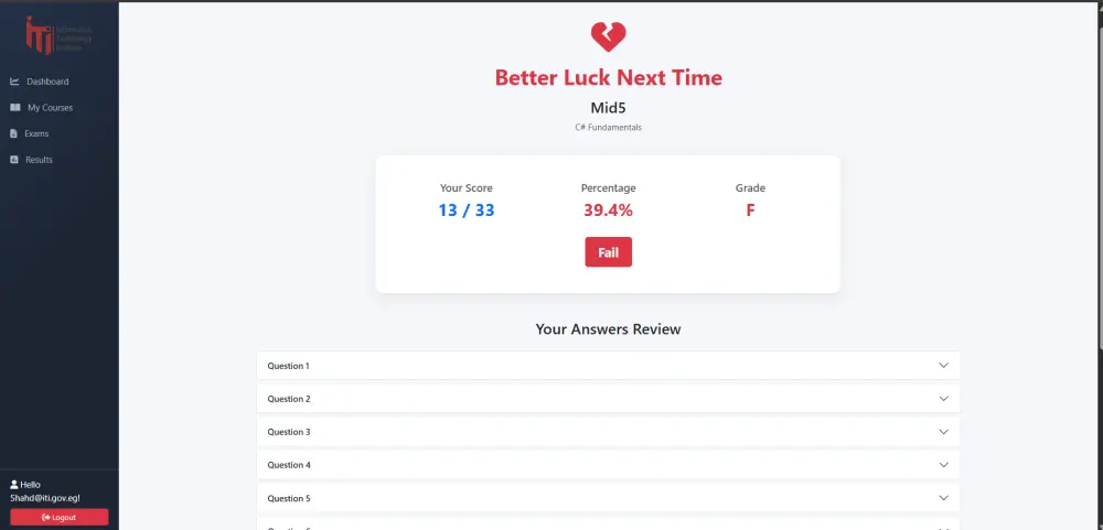 إنشاء نظام إدارة امتحانات كامل Online exam System