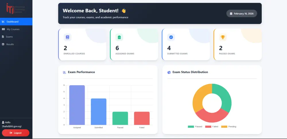إنشاء نظام إدارة امتحانات كامل Online exam System