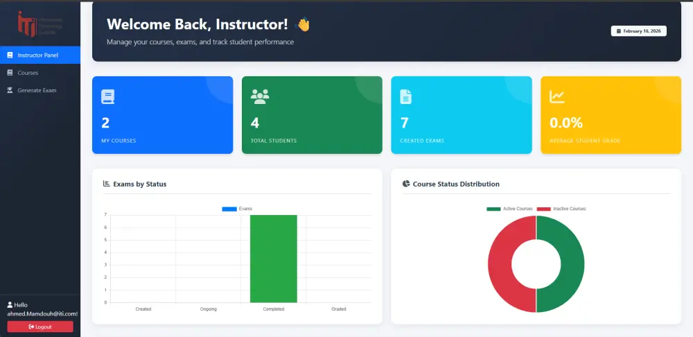 إنشاء نظام إدارة امتحانات كامل Online exam System