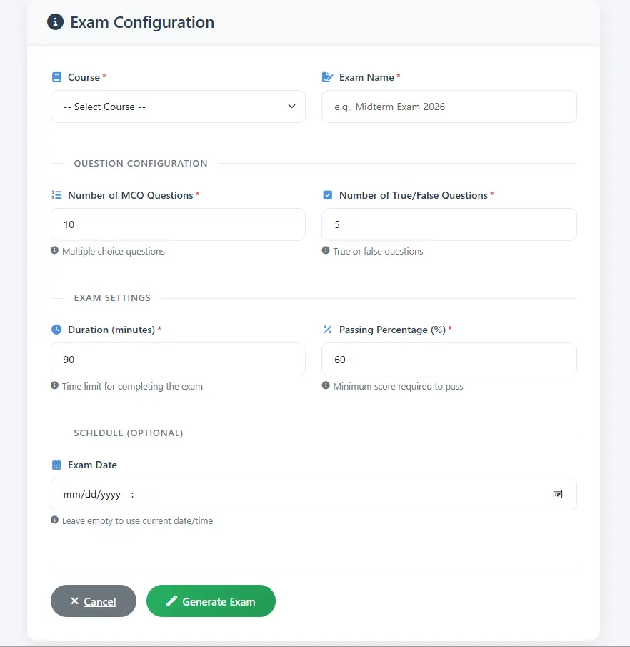 إنشاء نظام إدارة امتحانات كامل Online exam System