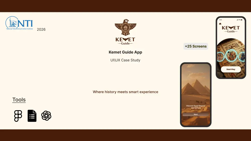 تصميم UX/UI لأبليكشن بشكل مميز