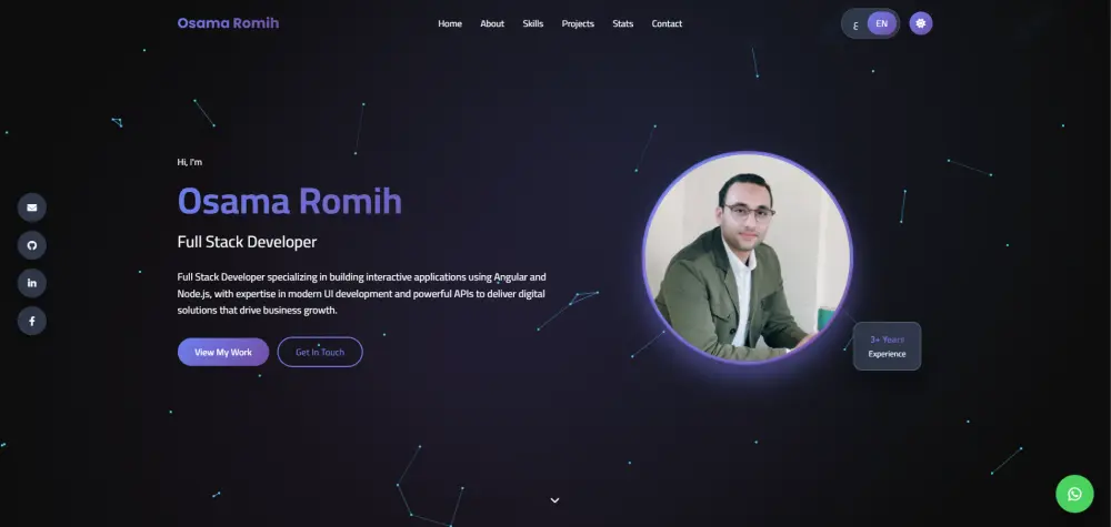 موقع تعريفي احترافي للشركات والمشاريع الشخصية (Landing Page / Portfolio)