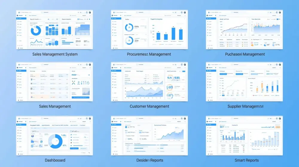 نظامERP متكامل لإدارة المبيعات والمشتريات والعملاء والموردين