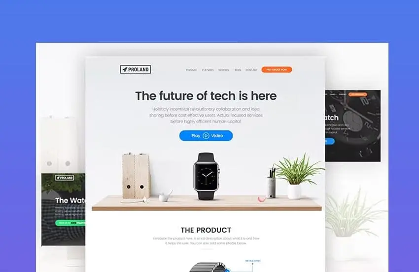تصميم صفحه هبوط تمتاز بالكفاءه