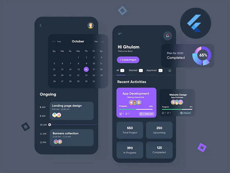 تصميم وتطوير تطبيقات الموبايل باستخدام Flutter بشكل احترافي