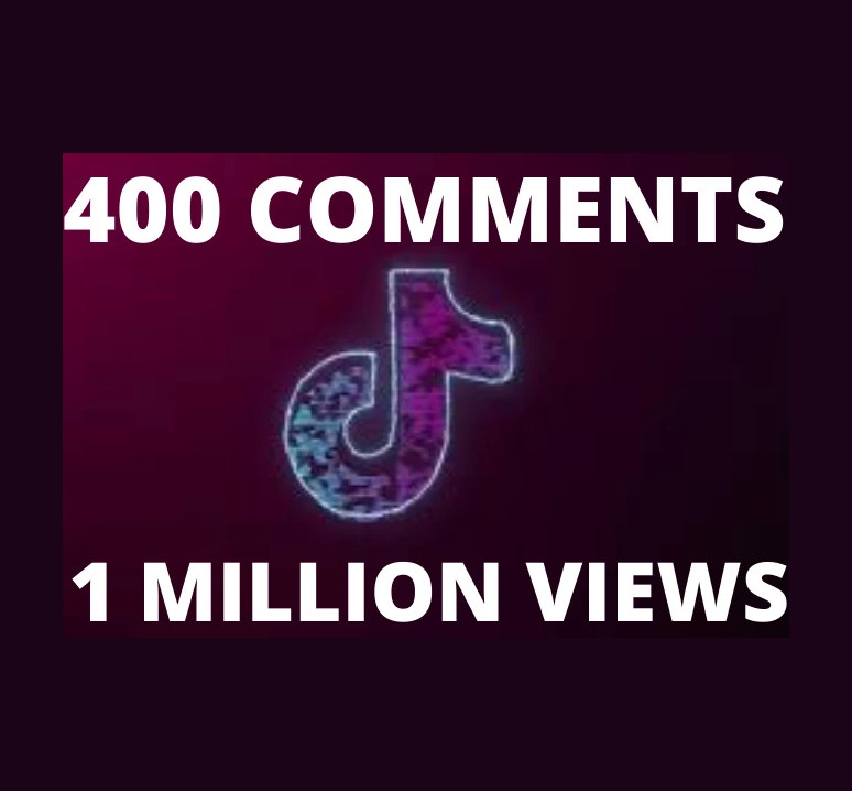 1,000,000Real TikTok Views plus 400 TikTok Comments BONUS