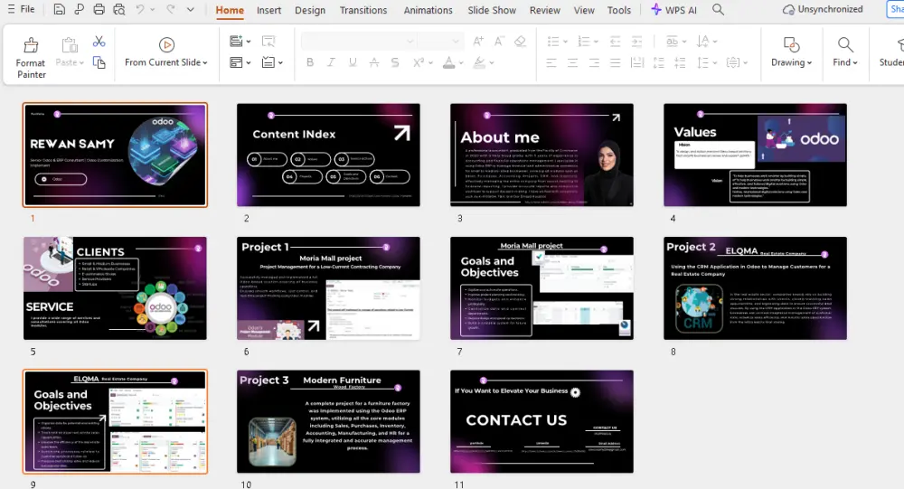 تصميم عروض تقديمية احترافية وجذابة PowerPoint Presentation