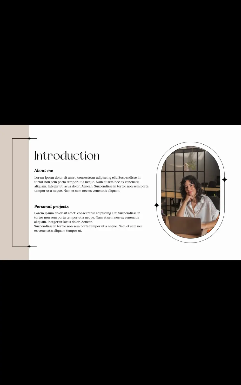 تصميم بورتفوليو (Portfolio)