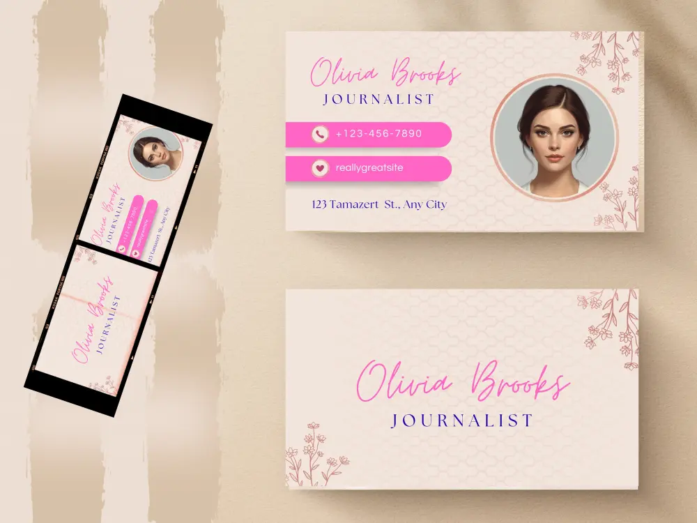 تصميم بطاقة عمل احترافية و أنيقة