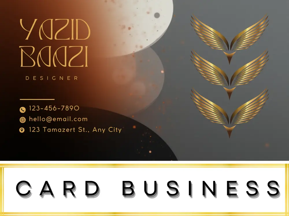 تصميم بطاقة عمل احترافية و أنيقة