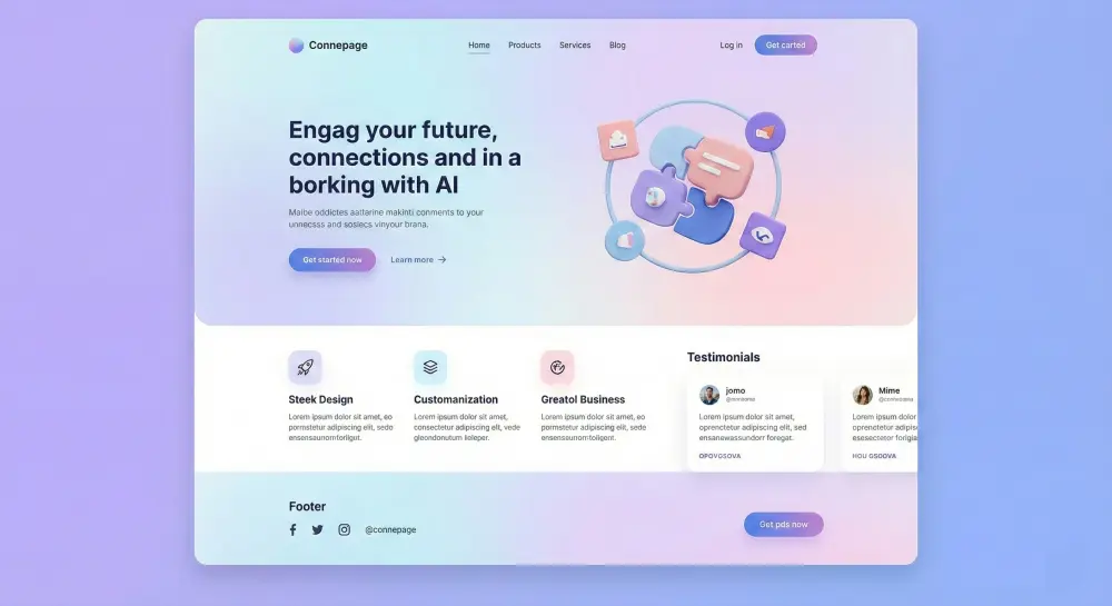 تصميم صفحة هبوط احترافية تزيد التحويلات وتعرض خدمتك بشكل قوي