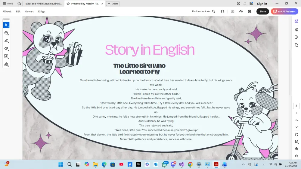 ترجمه قصه اطفال