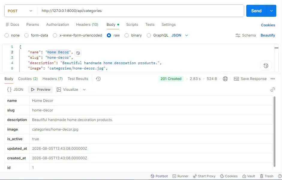 سأطور Backend API احترافي باستخدام Laravel مع لوحة تحكم
