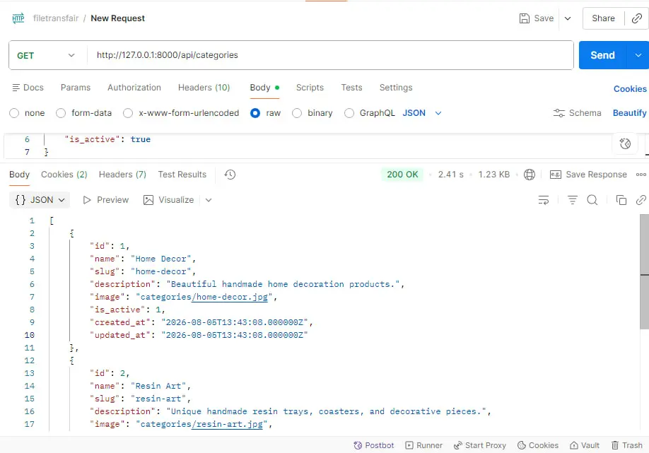 سأطور Backend API احترافي باستخدام Laravel مع لوحة تحكم